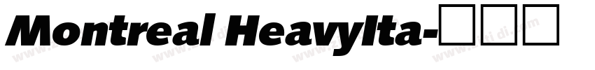 Montreal HeavyIta字体转换